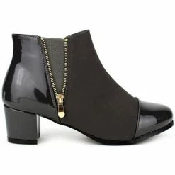 Cendriyon Bottines Gris Chaussures Femme for Bottines / Boots Couleur Gris