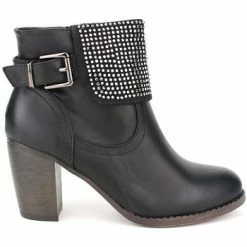 Cendriyon Bottines Noir Chaussures Femme for Bottines / Boots Couleur Noir