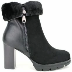 Cendriyon Bottines Noir Chaussures Femme for Bottines / Boots Couleur Noir