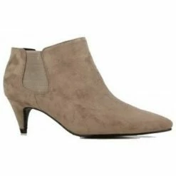 Cendriyon Bottines Taupe Chaussures Femme for Bottines / Boots Couleur Taupe