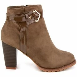 Cendriyon Bottines Taupe Chaussures Femme for Bottines / Boots Couleur Taupe