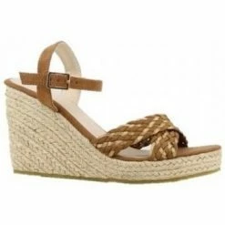 Cendriyon Compensées Caramel Chaussures Femme for Espadrilles Couleur Caramel