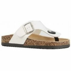 Cendriyon Tongs Blanc Chaussures Femme for Tongs Couleur Blanc