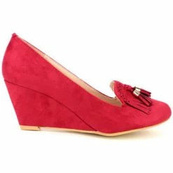 Cendriyon Escarpins Rouge Chaussures Femme for Escarpins Couleur Rouge