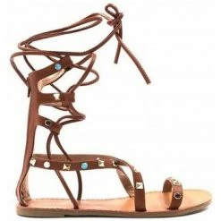 Cendriyon Sandales Caramel Chaussures Femme for Sandales et Nu-pieds Couleur Caramel