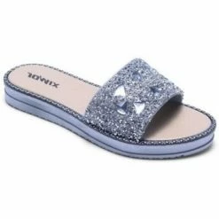 Cendriyon Sandales Gris Chaussures Femme for Sandales et Nu-pieds Couleur Gris