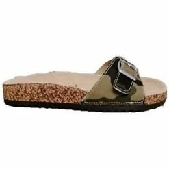 Cendriyon Sandales Kaki Chaussures Femme for Sandales et Nu-pieds Couleur Kaki