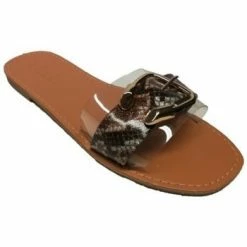 Cendriyon Sandales Marron Chaussures Femme for Sandales et Nu-pieds Couleur Marron