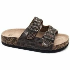 Cendriyon Sandales Marron Chaussures Femme for Sandales et Nu-pieds Couleur Marron