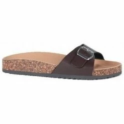 Cendriyon Sandales Marron Chaussures Femme for Sandales et Nu-pieds Couleur Marron