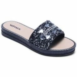 Cendriyon Sandales Noir Chaussures Femme for Sandales et Nu-pieds Couleur Noir