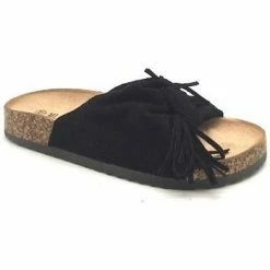 Cendriyon Sandales Noir Chaussures Femme for Sandales et Nu-pieds Couleur Noir