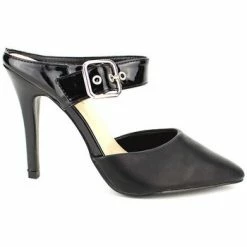 Cendriyon Sandales Noir Chaussures Femme for Sandales et Nu-pieds Couleur Noir